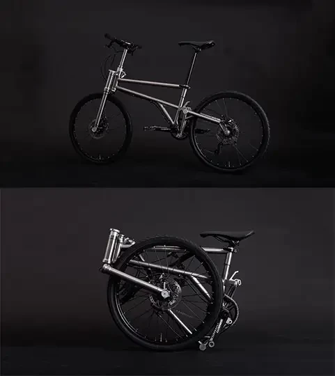 velo pliage titane helix bikes