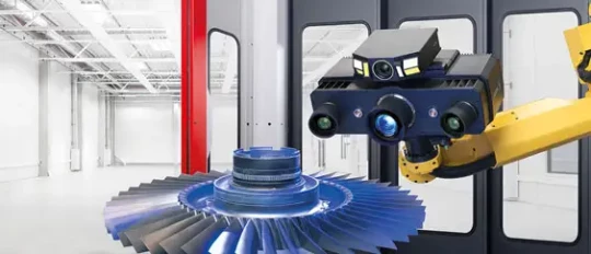 Scanner 3D haute vitesse pour la mesure de pièces jusqu'à 12 millions de points
