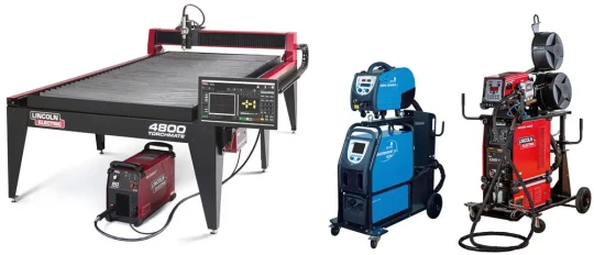 Table de découpe plasma, onduleurs MIG et TIG