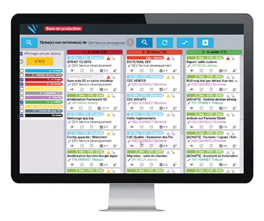 Solution de GPAO Full Web avec GED, MRP