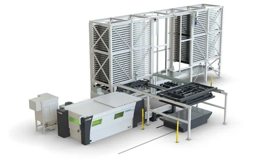 Système de stockage de tôle à simple ou double tour pour la découpe laser