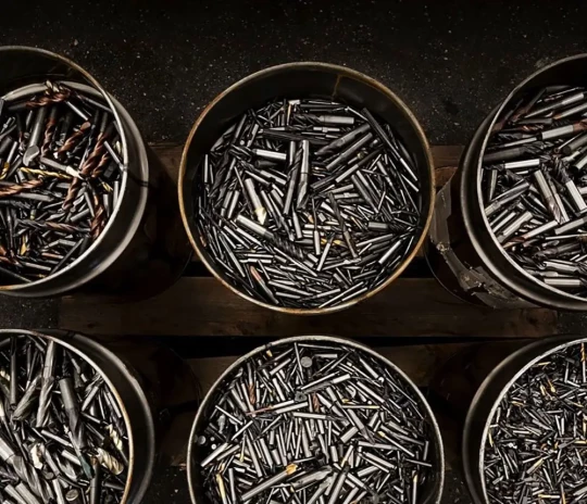 La fabrication de nouveaux outils avec du carbure recyclé consomme 70 pour cent d'énergie en moins