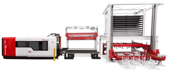 Laser 15 kW avec système de chargement, déchargement et stockage automatisé