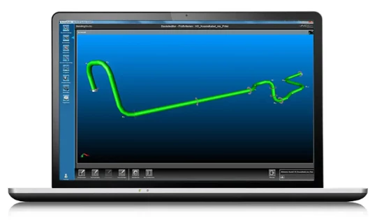 Logiciel pour la mesure de tubes cintrés