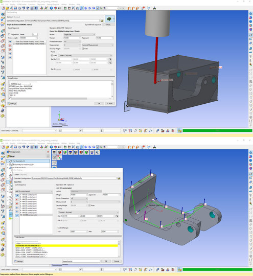 hexagon worknc centrage palpage