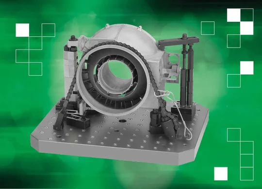Solution de serrage à chaîne pour pièces aux contours ou formes irréguliers