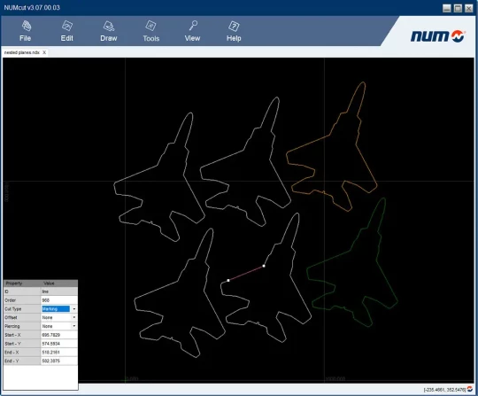 Outil de dessin 2D pour la programmation (code G) sur les machines de découpe à Commande Numérique