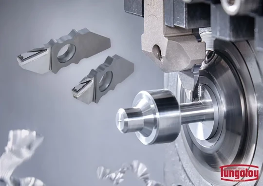 Plaquettes de rainurage à pointe PCD avec brise-copeaux 3D