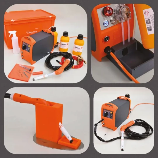 Machine de décapage électrolytique des soudures inox entièrement automatique