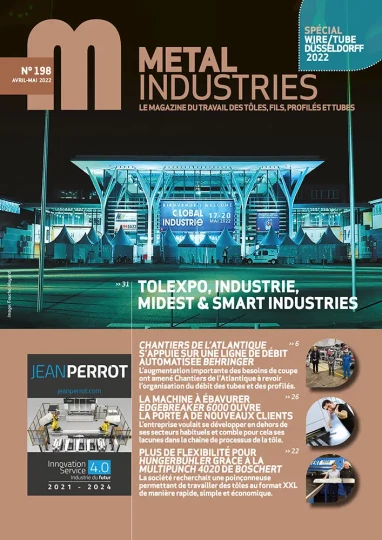 Avant-première Global Industrie 2022, reportages poinçonnage, sciage, ébavurage à plat