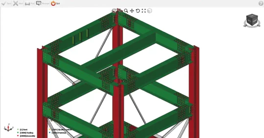 Suivi de production en temps réel dans le modèle 3D en construction métallique