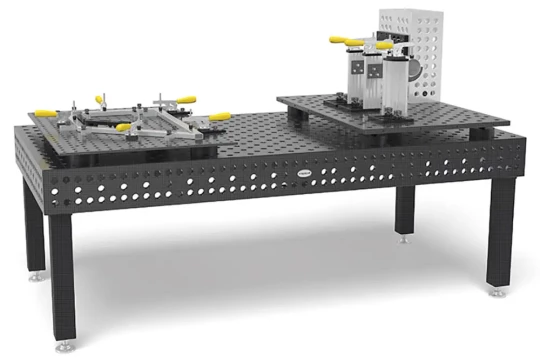 Système de bridage point zéro sur table de soudure pour votre robot