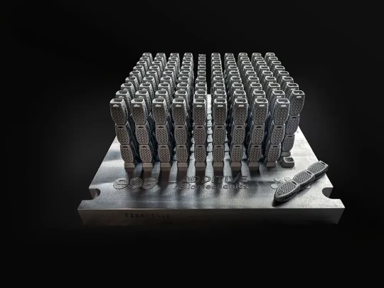 fusion laser sur lit de poudre métallique sans support