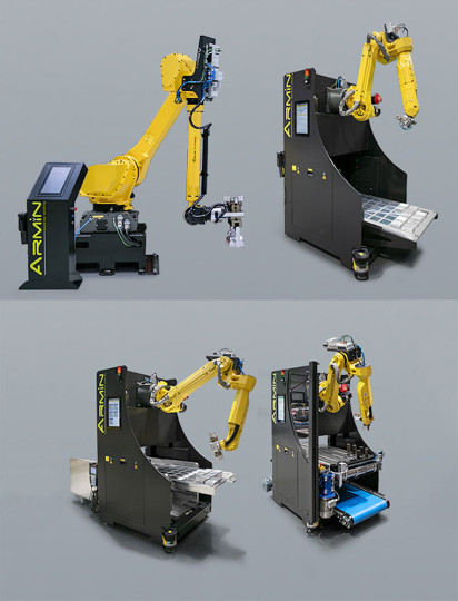 chargement piece usinage robot armin robotics