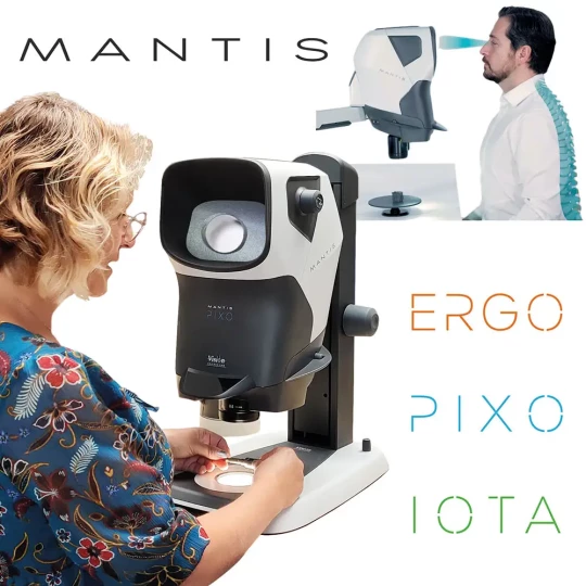 Microscope stéréo sans occulaire avec une image claire et large