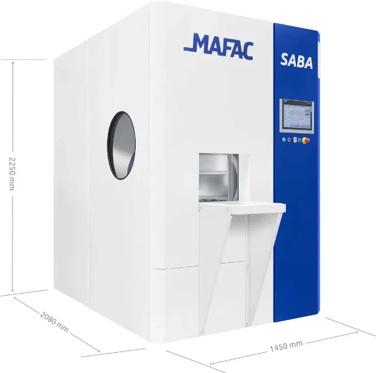 Machine de lavage sans solvant compacte