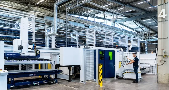 Automatiser une machine de poinçonnage et découpe laser