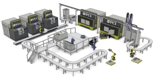 ligne automatique usinage pci machining