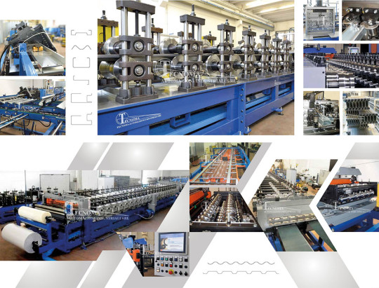 Ligne de profilage pour tous types de profils, ligne d'assemblage