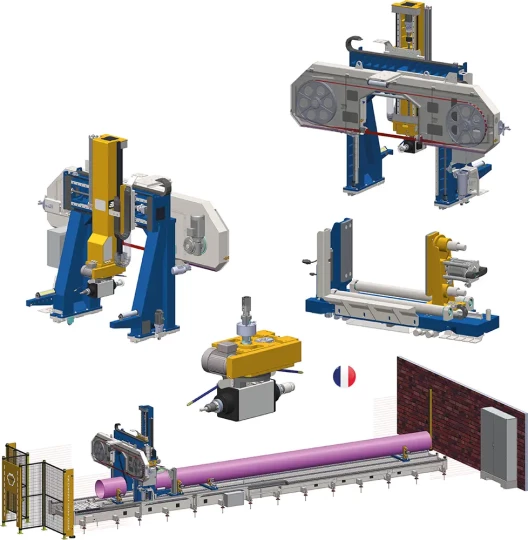 sciage, usinage et chanfreinage des extrémités de tubes aluminium - COUPINDUS