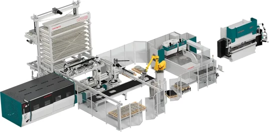 Cellule tôlerie pour fabrication en ilot