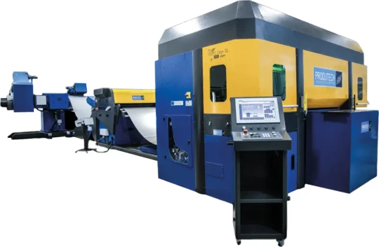 Ligne de poinçonnage et découpe laser à partir de la bobine - PRODUTECH