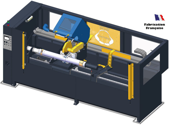 Tronçonneuse automatique de tube à paroi fine en inconel ou super alliage