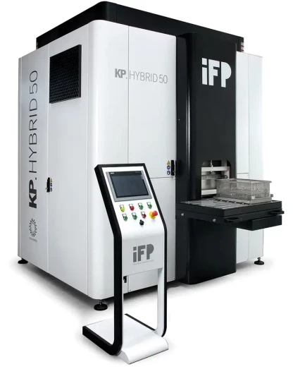 Machine de nettoyage industrielle en cycle mixte, lessive + solvant ou sous vide