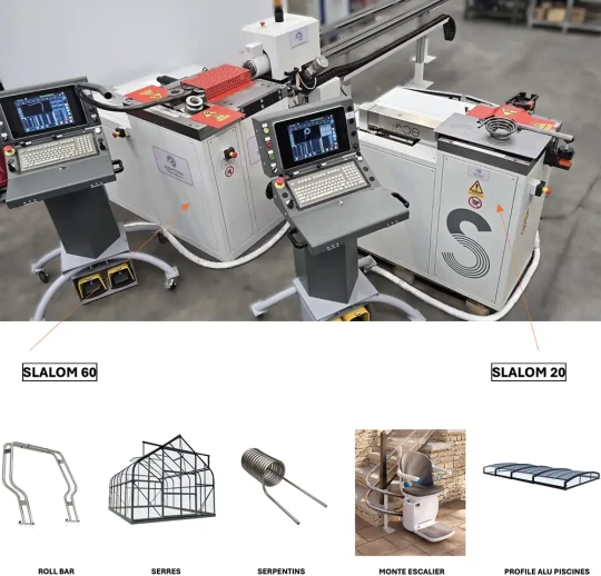Cintreuses pour tubes ronds, carrés ou rectangulaires