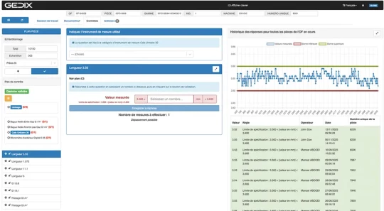 définir les gammes de contrôle et réaliser leurs autocontrôles