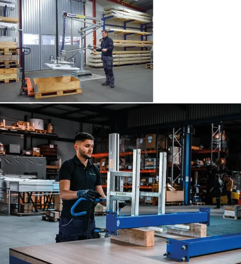 Soulever une tôle d’acier, manipuler un cylindre métallique ou positionner une plaque lourde