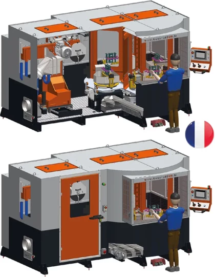 Tronçonneuse à meule pour dégrappage rapide de petites pièces de fonderie