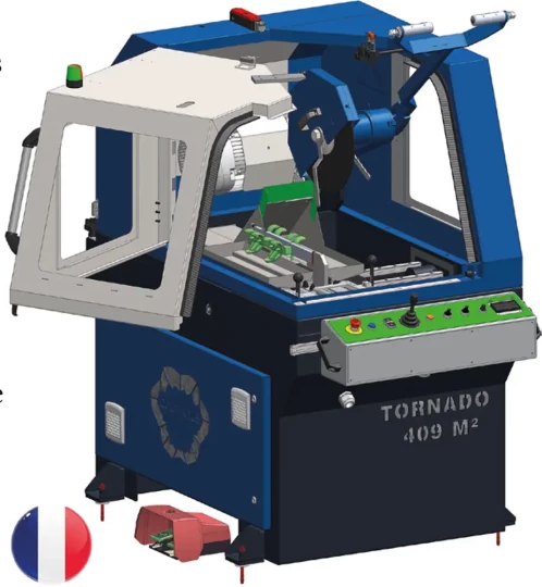 Dégrappage rapide de petites pièces de fonderie fixées sur un barreau de distribution