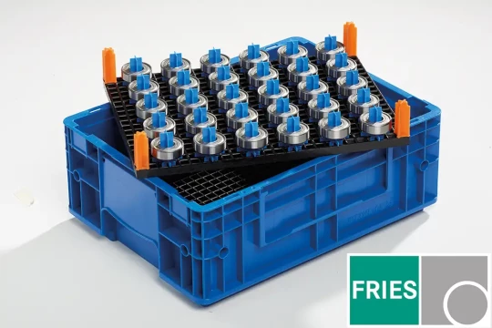 Support de lavage, transport et stockage de pièces sans reconditionnement intermédiaire