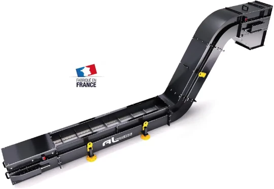 Convoyeur modulaire biomasse pour charges allant jusqu’à 300kg/m