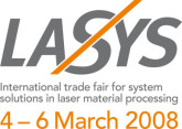 LASYS 2008 présente les plus récents procédés de fabrication au laser : des perspectives exceptionnelles de croissance pour le marché mondial du traitement des matériaux au laser jusqu'en 2012, à raison de 10% par an en moyenne