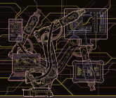 Trois robots industriels dont un robot de soudage chez ABB