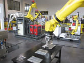 Source laser fibre, soudage par friction malaxage et perçage robotisé chez FANUC