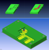 Conception de moules par VISI combinée avec le pilotage de l'usinage par WorkNC