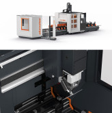 usinage CNC automatisé des profilés en aluminium sur un centre à portique