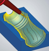 L’usinage radial 5-axes est une stratégie très efficace pour la fabrication de moules de soufflage