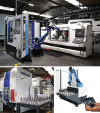 Robotisation de CU 3 à 5 axes, tour, tour bi-broches, centre combiné
