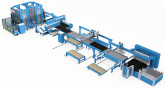 Ligne de tôlerie avec cisaillage, poinçonnage et pliage